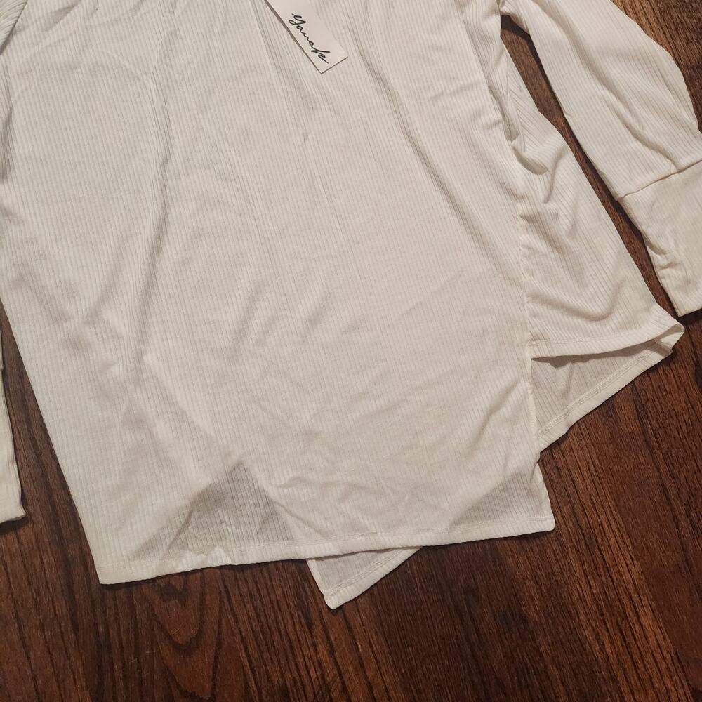 YanaK Ribbed Knit Blouse One Size - Picture 4 of 5